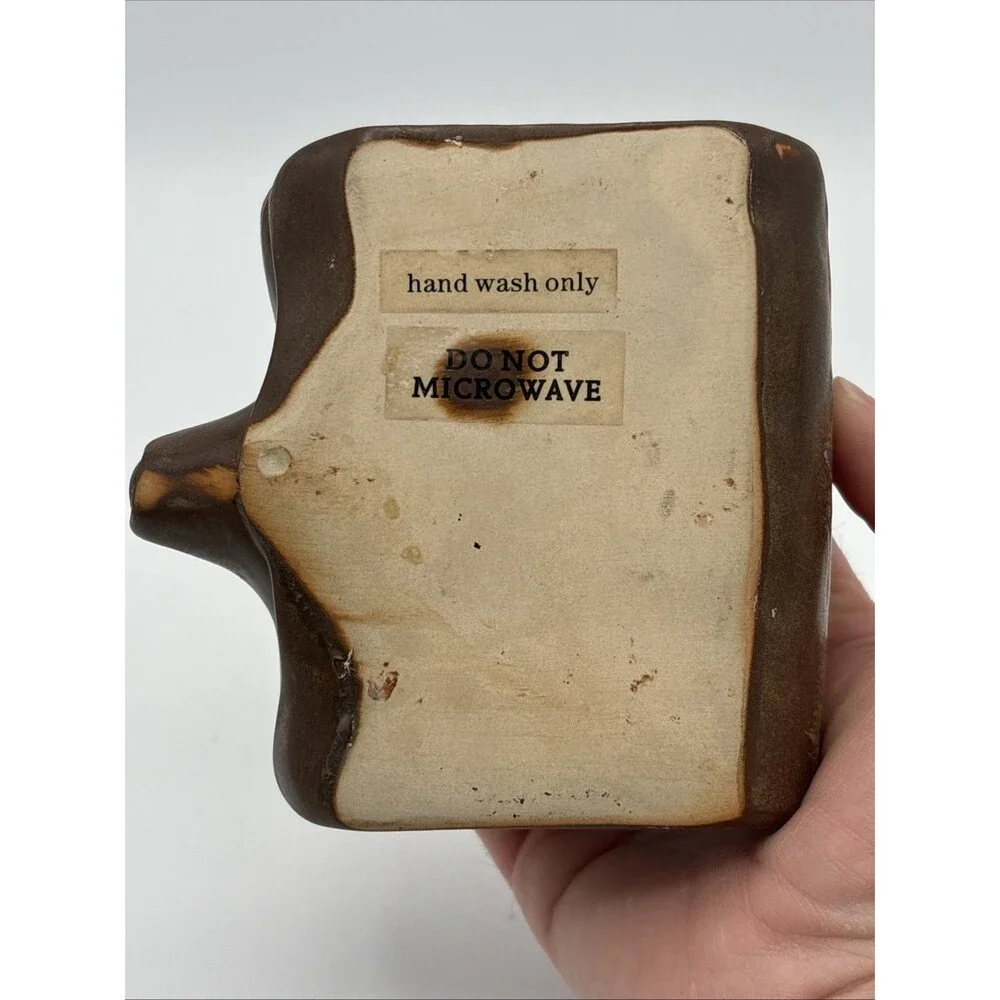 Stoneware Ceramic Sponge Holder & Soap Dish with Drip Spout - Reactive Glaze